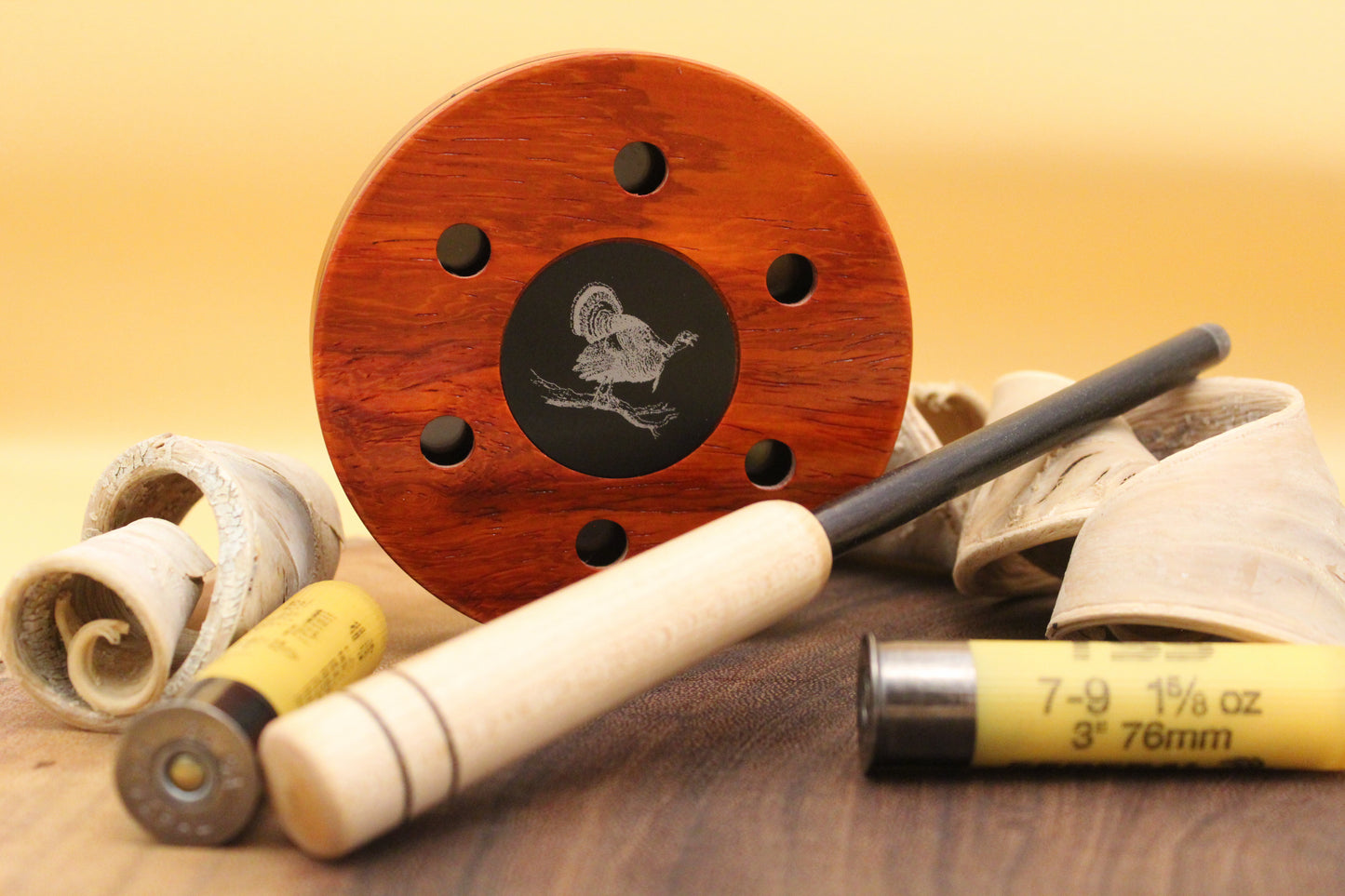 Crimson Slate - Pot Call With Striker - Limited Run - Premium Red Slate