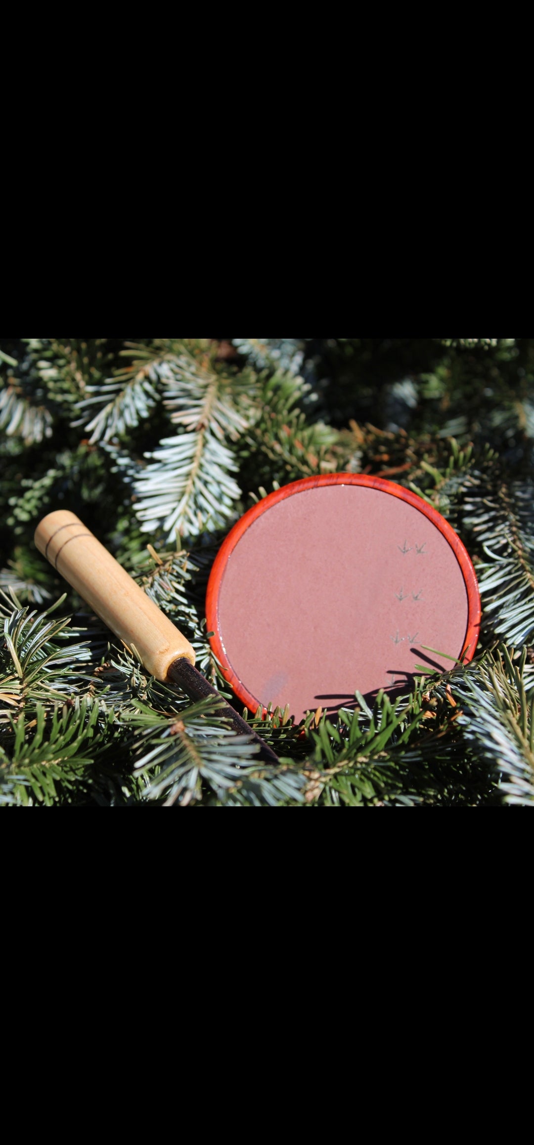 Crimson Slate - Pot Call With Striker - Limited Run - Premium Red Slate